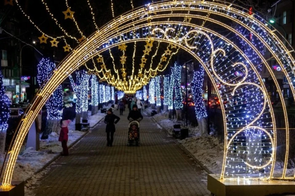 В Перми уже горит праздничная иллюминация
