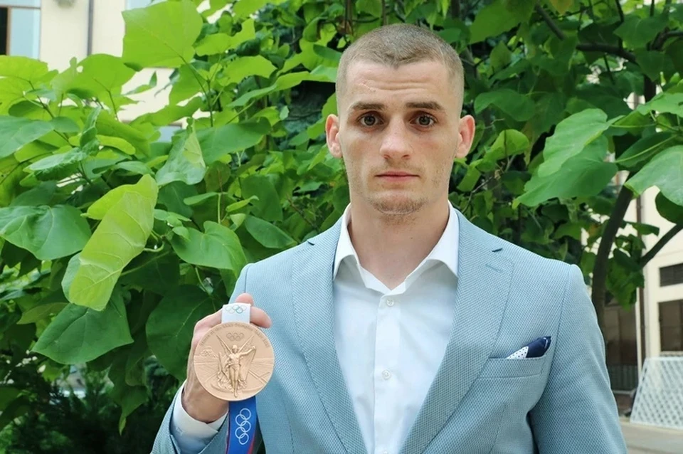 Крымский боксер завоевал бронзовую медаль на Олимпийских играх в Токио 5 августа. Фото: Сергей Аксенов/Вконтакте