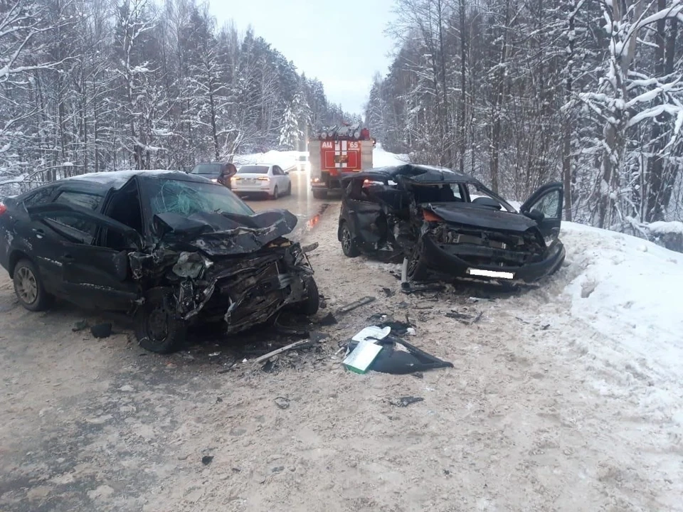Три человека пострадали в ДТП на трассе в Нижегородской области 2 января Фото: ГУ МВД России по Нижегородской области