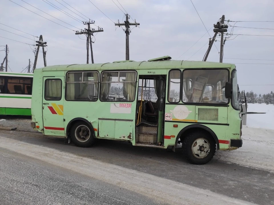 В Красноярском крае прокуратура проводит проверку по факту ДТП с двумя автобусами. Фото: ГИБДД Красноярск