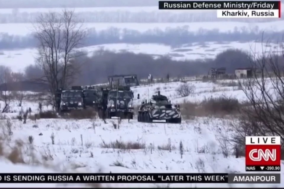В сюжете CNN о ситуации вокруг Украины в правом верхнем углу 20 секунд высвечивалась надпись «Харьков, Россия»