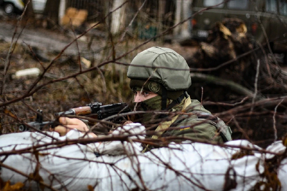 Украинских военных готовят к боям в городской среде. Фото: штаб «ООС»