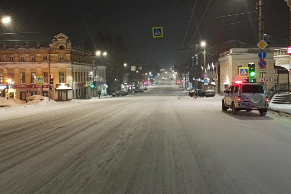 Авария произошла на улице Ленина. Фото: vk.com/gibdd43