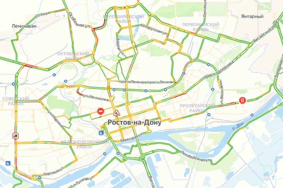 Вечерние пробки в Ростове