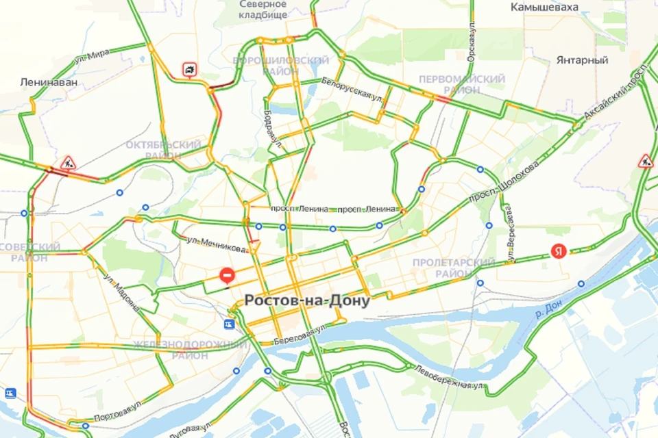 Вечерние пробки в Ростове