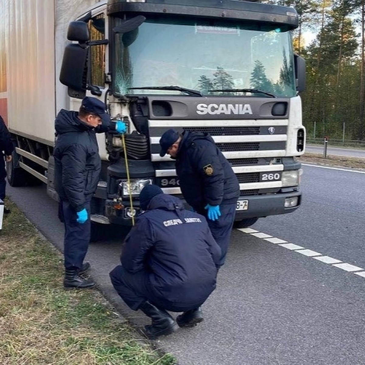 В СК рассказали, что грозит уснувшему за рулем водителю грузовика, который  насмерть сбил двух мужчин на обочине дороги - KP.RU