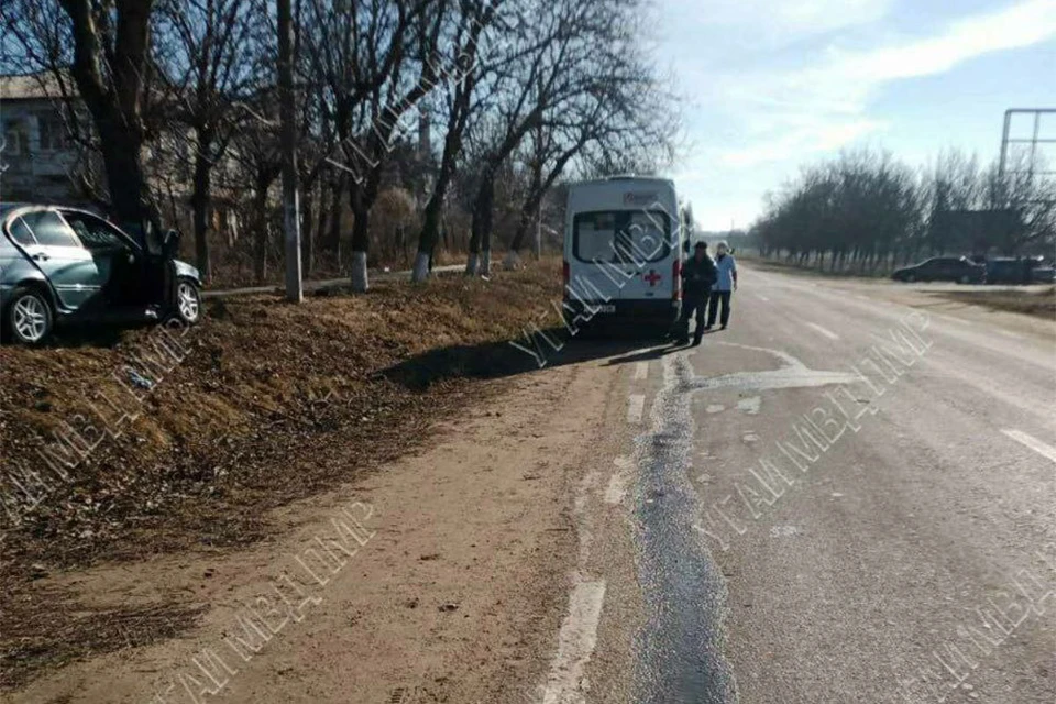 В аварии пострадали два человека (Фото: МВД Приднестровья).