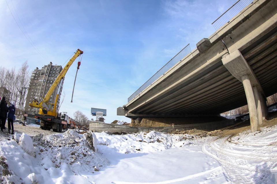 Реконструкция моста началась в мае 2021 года.