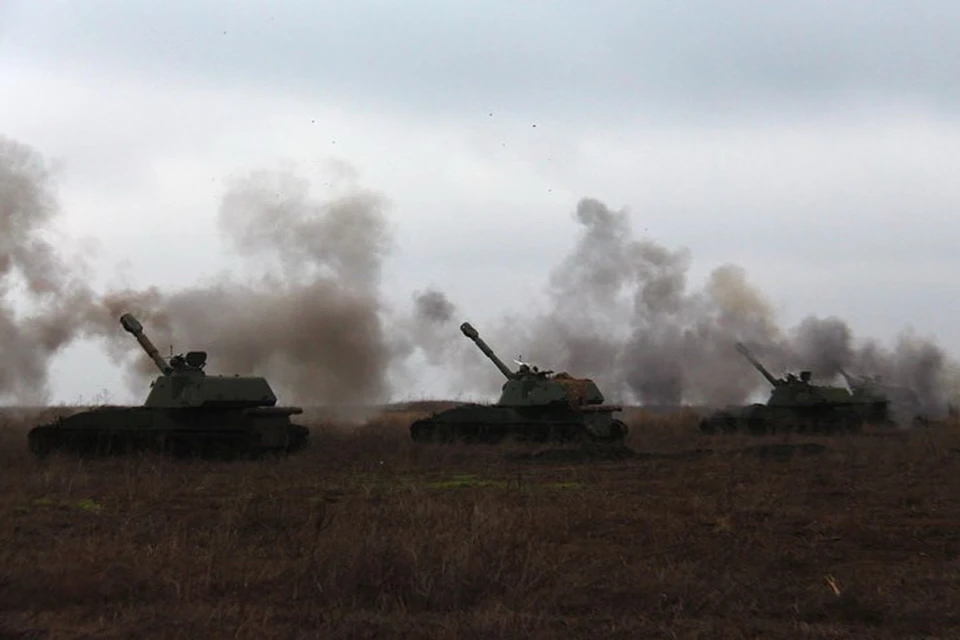 ВСУ применяют артиллерию при обстрелах территории Донбасса. Фото: Пресс-центр штаба «ООС»
