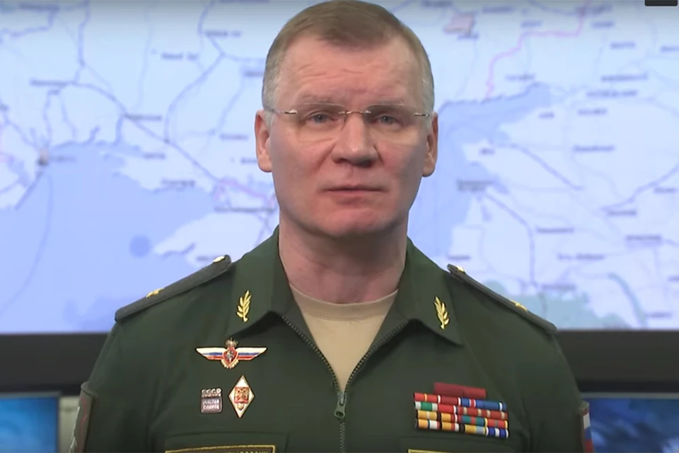 Официальный представитель Минобороны РФ рассказал, что российские военные блокировали города Конотоп и Сумы. Фото: кадр из видео.