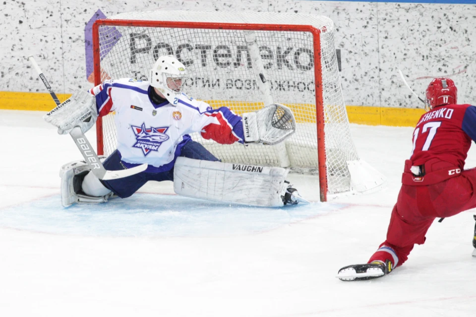 Ярославский «Локо» забросил 12 шайб в ворота «Сахалинских акул». Фото: МХК "Локо"