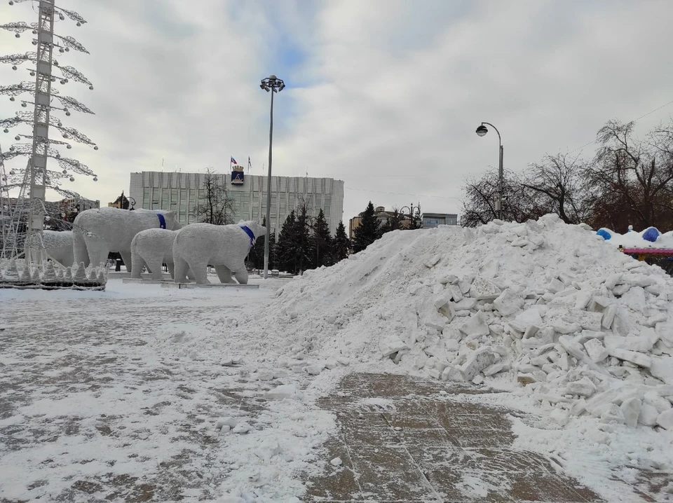 На Велижанском тракте в Тюмени могут складировать снег.
