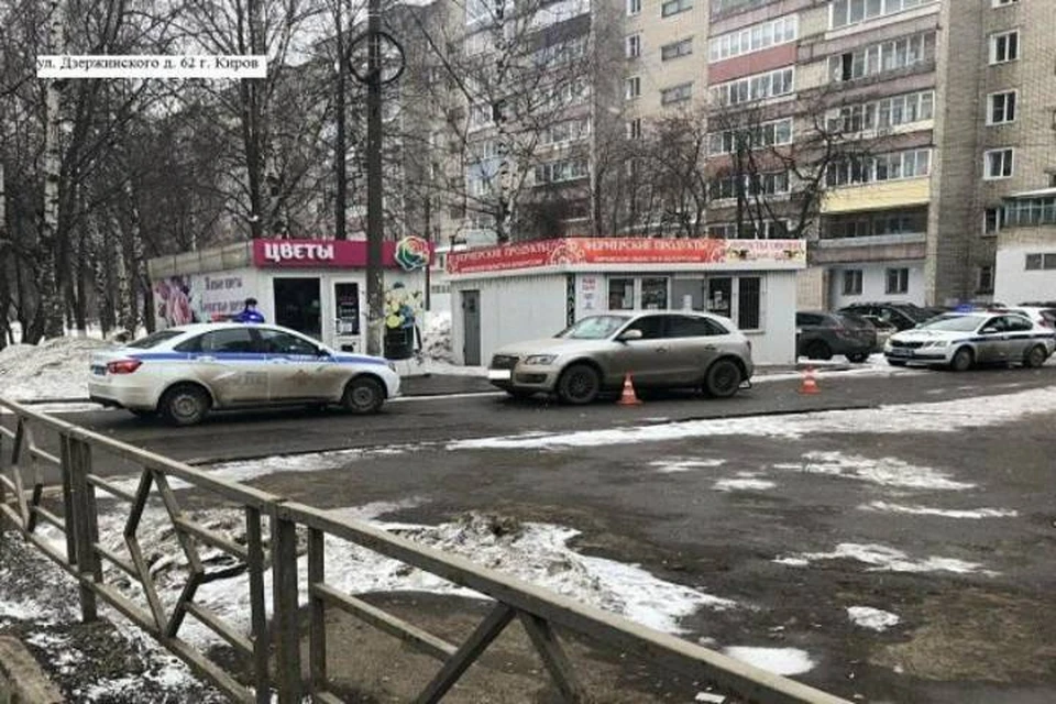 Во время аварии девочка шла по дворовой территории. Фото: телеграм-канал ГИБДД по Кировской области