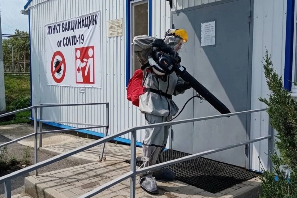 Санбработка общественных пространств в регионе проводится с 4 апреля 2020 года.