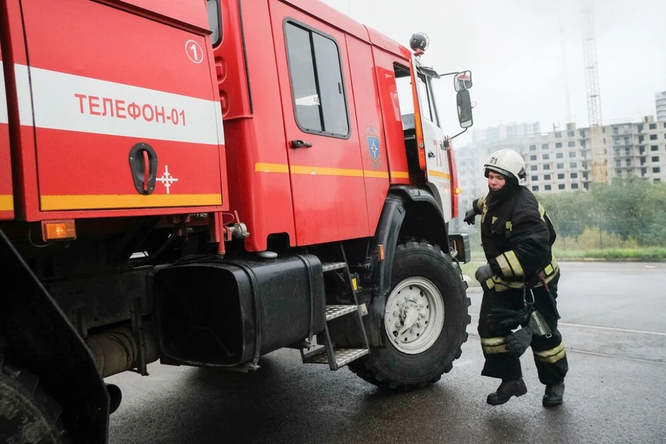 Автомобиль загорелся в Московском районе Санкт-Петербурга