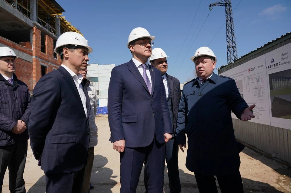 Губернатор оценил ход строительства новых производственных цехов