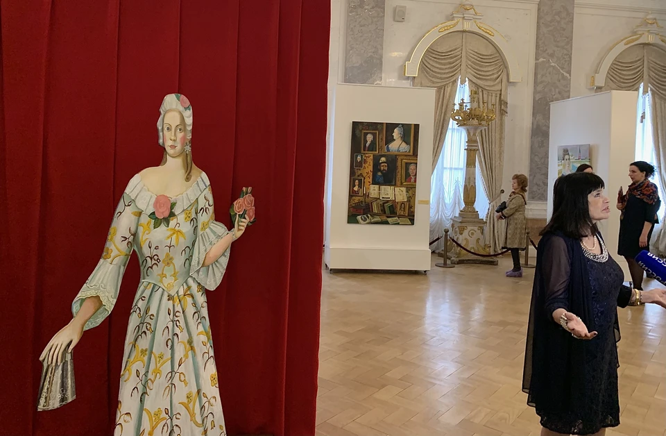 Художница и ее работа.