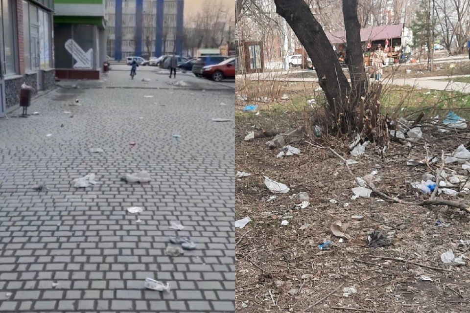 Дворы и улицы Новосибирска заполнены мусором. Фото: АСТ-54, Типичная Затулинка.