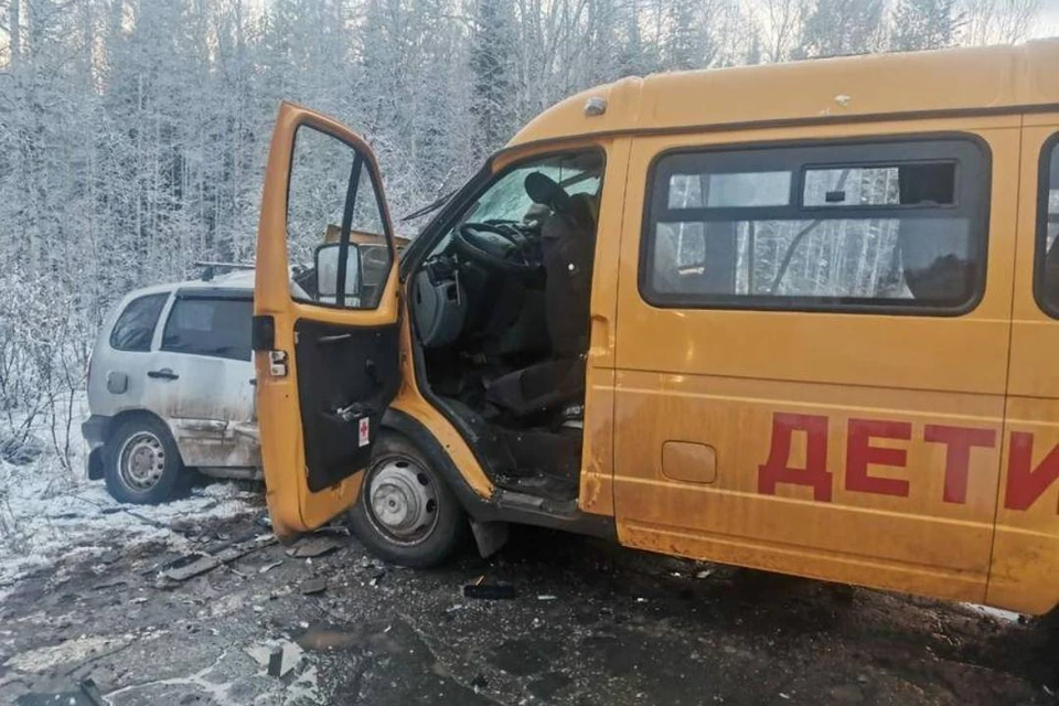 Уголовное дело возбуждено по ДТП со школьным автобусом. ФОто: ГИБДД по Иркутской области