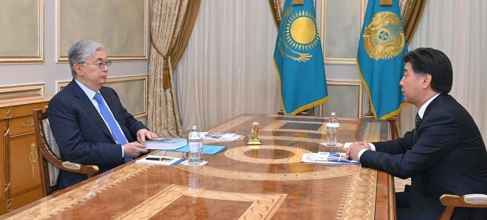 Касым-Жомарт Токаев и Алихан Байменов