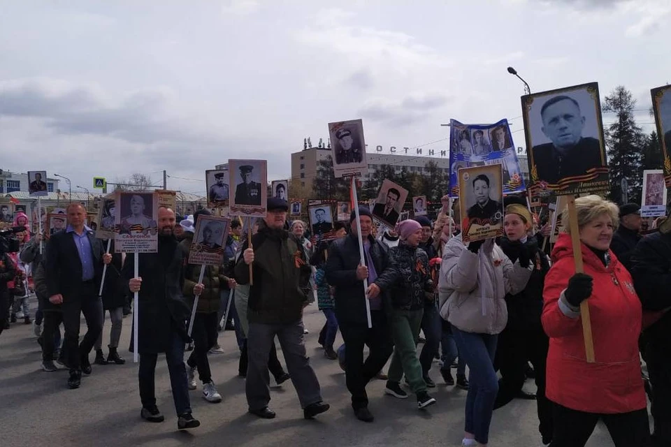 Почти 68 тысяч человек приняли участие в акции «Бессмертный полк» в Иркутске