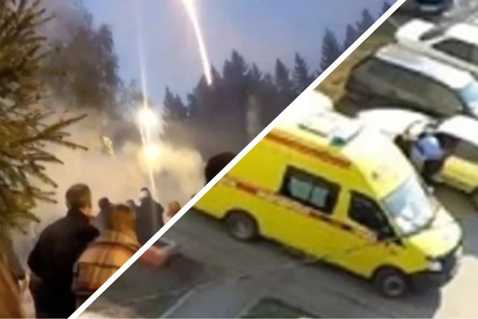 Стрельба во дворе на «Снегирях», салют прилетел в толпу. Фото: Кадр из видео\Rodniki_54