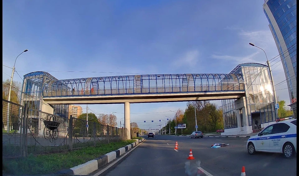 В ночь на 14 мая на Московском шоссе в Рязани сучилось ДТП с летальным исходом - перевернулся мотоцикл. Фото: vk.com/voditelrzn62