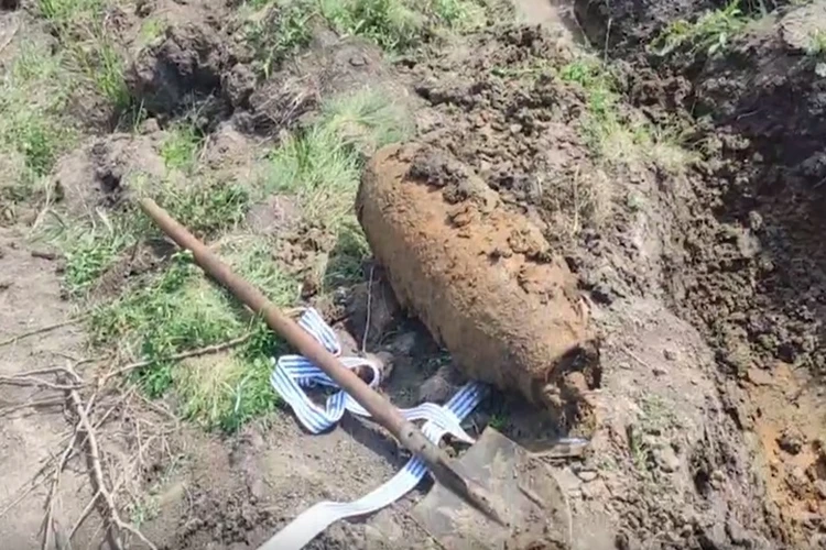 100-килограммовую авиационную бомбу взорвали на Кубани