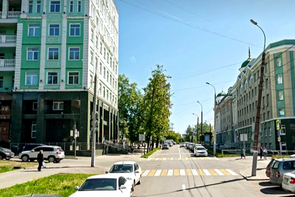 Надземный переход может соединить два здания университета. Фото: Яндекс.Карты