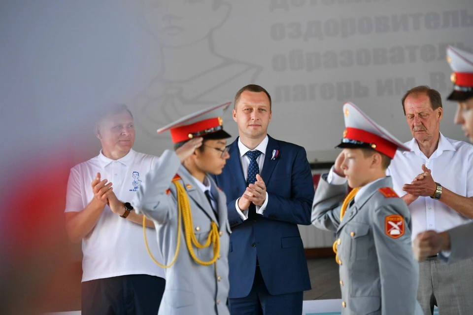 Роман Бусаргин на встрече с детьми