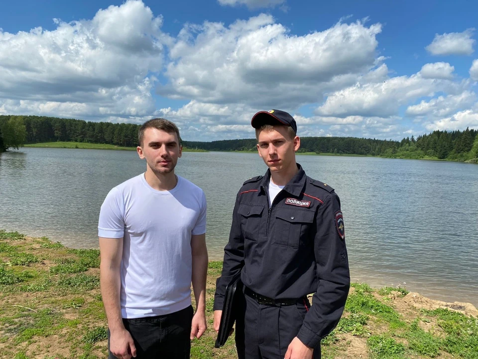 В Кузбассе полицейский и его друг спасли тонувшего мужчину. Фото: ГУ МВД по Кемеровской области.