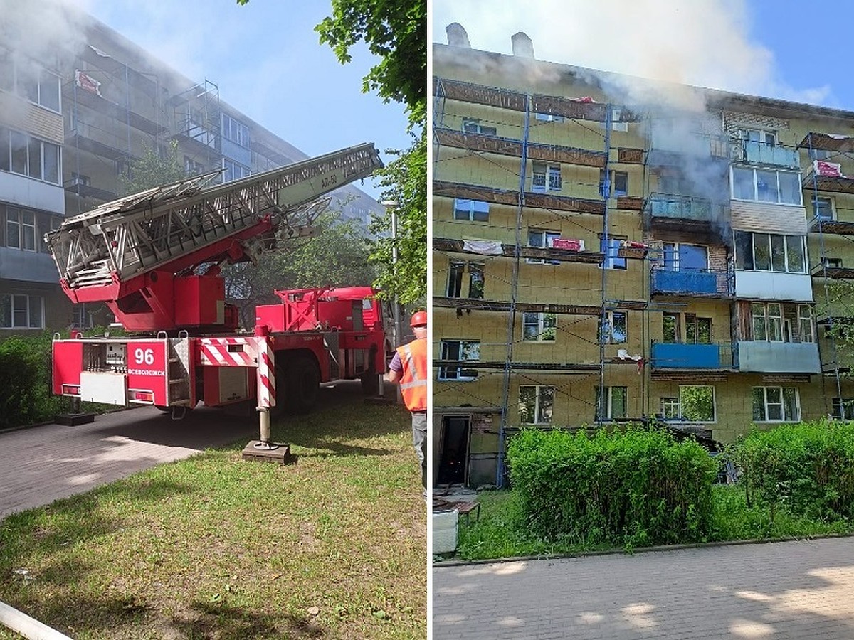 Пожар в жилом доме из-за взрыва газа возник в поселке Невская Дубровка в  Ленобласти - KP.RU