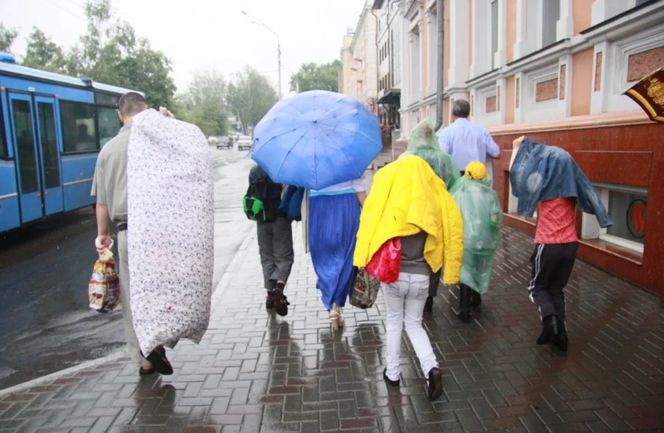 В Барнауле также пройдут сильные дожди, возможен град