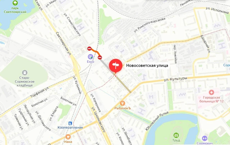 Движение по временному переезду на улице Новосоветской в Нижнем Новгороде закроют с 1 июля Фото: Управление по связям со СМИ администрации Нижнего Новгорода