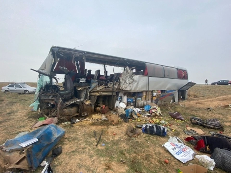 В аварии погибли семь человек. Фото: СУ СК по Республике Калмыкия