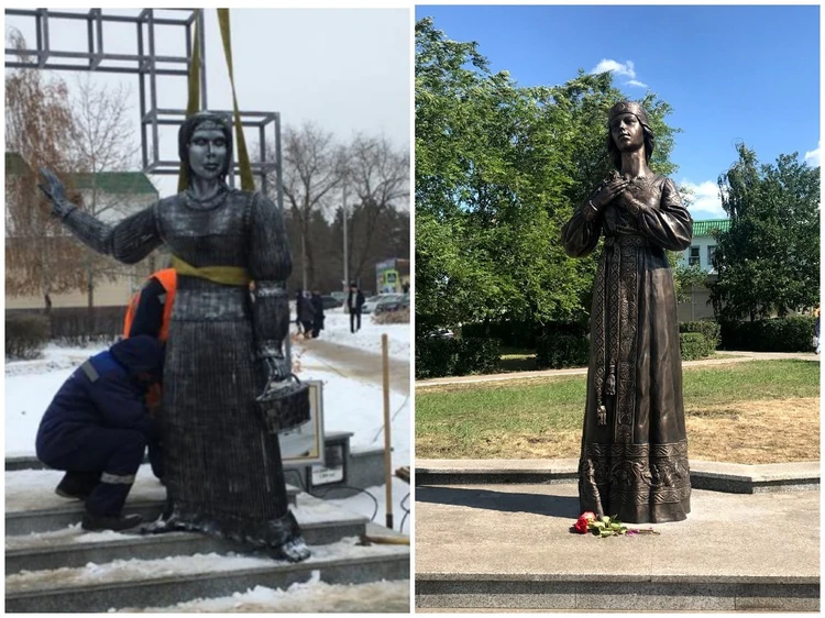 «Олицетворяет любовь и мудрость»: в Нововоронеже на месте «жуткой» Аленки установили новый памятник