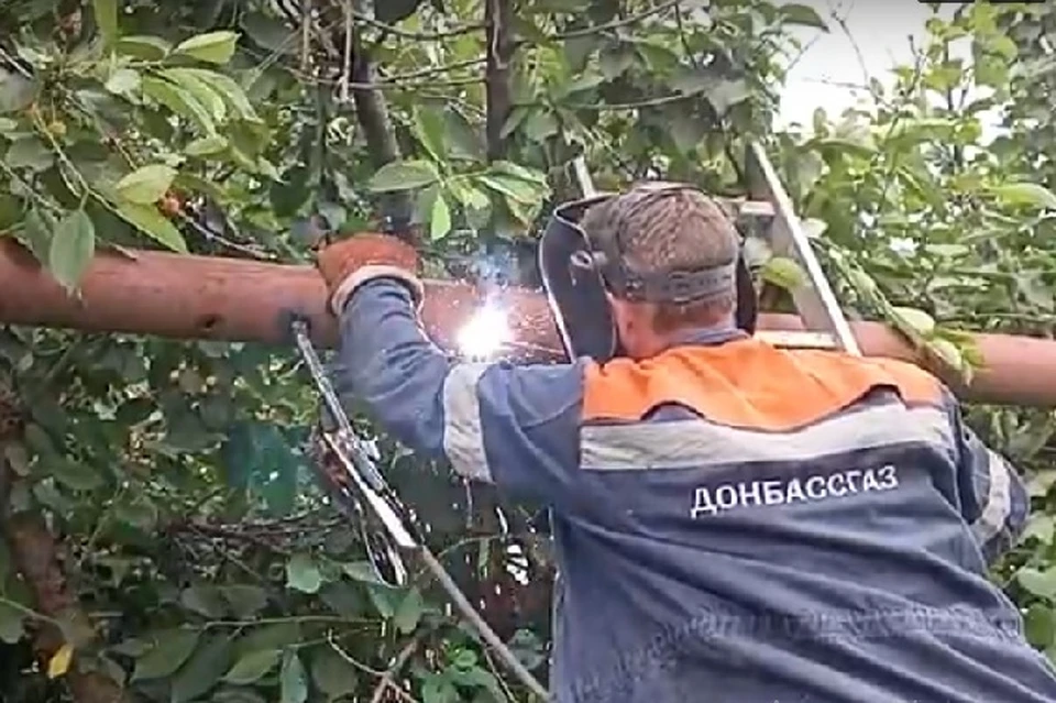 В Мариуполе восстановили работу газораспределительной станции. Фото: скриншот из видео ГК «Донбассгаз»