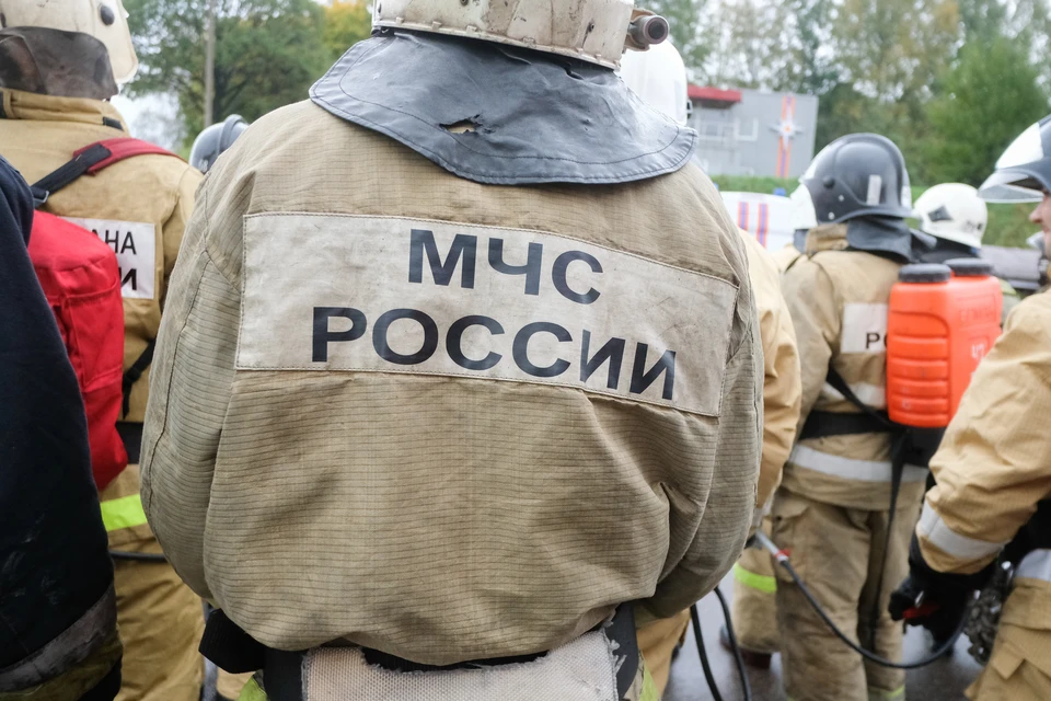 в Колпино спасли спящего на горящей кровати мужчину.