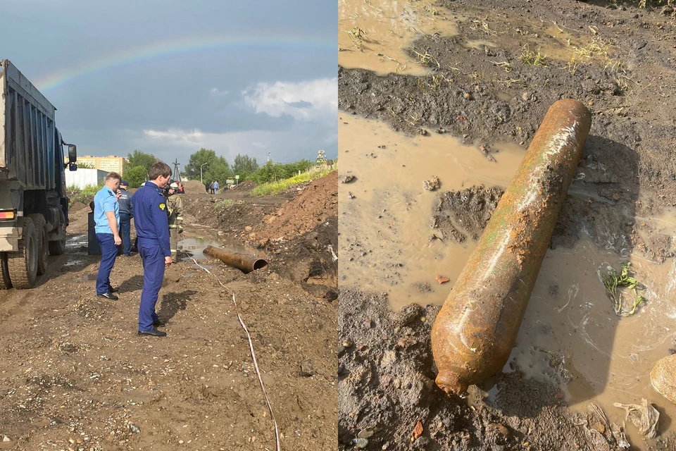 На окраине Красноярска рабочие раскопали баллоны с аммиаком. Фото: прокуратура