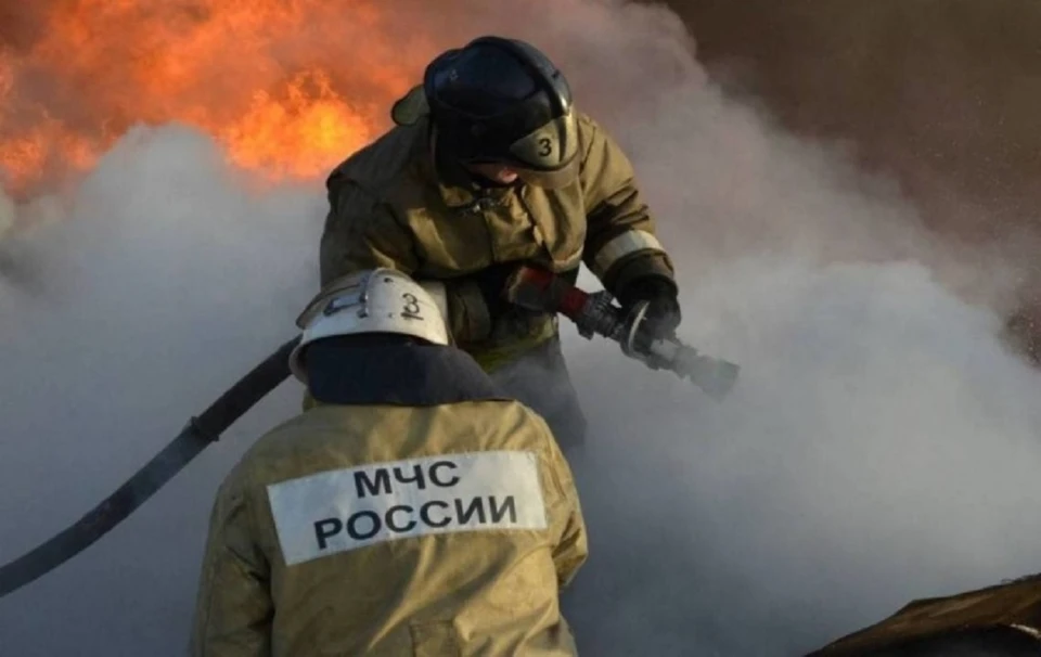 пожарные зафиксировали возгорание на площади 250 квадратных метров. Фото: архив МЧС по Ростовской области.