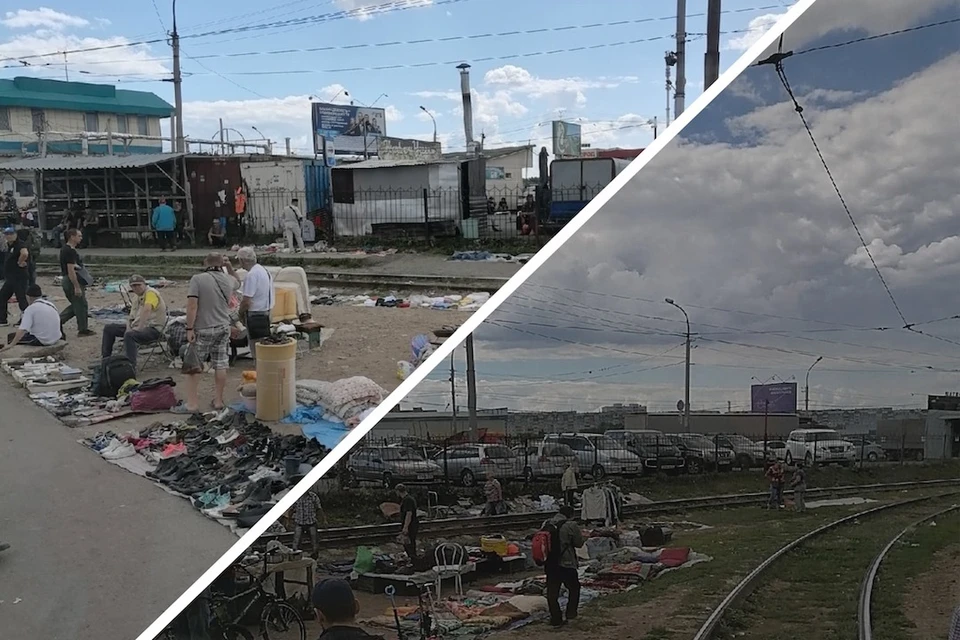 Торговые ряды расположены вдоль путей. Фото: «АСТ-54»