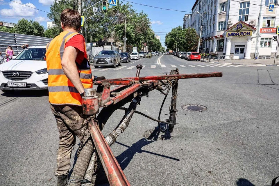 В областной столице следят за ремонтом дорог. Фото: городская администрация