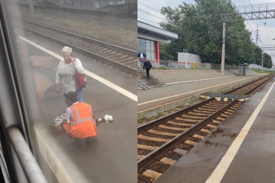 В Новосибирске электричка сбила подростка на станции. Фото: Моя Первомайка / Новосибирская транспортная прокуратура.