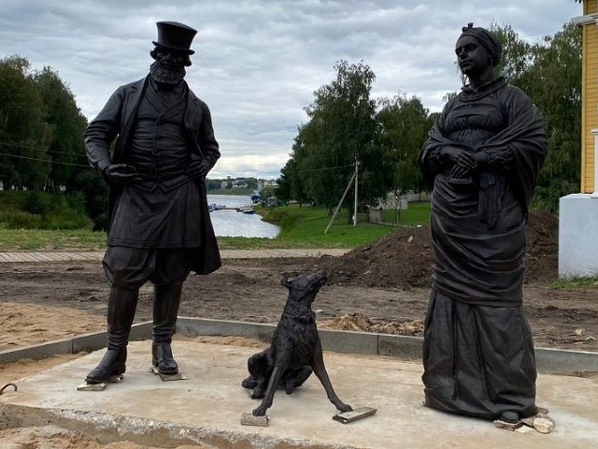 В Угличе устанавливают памятник горожанам и собаке Серко, которая получила  в наследство от своей хозяйки деньги и поместье - KP.RU