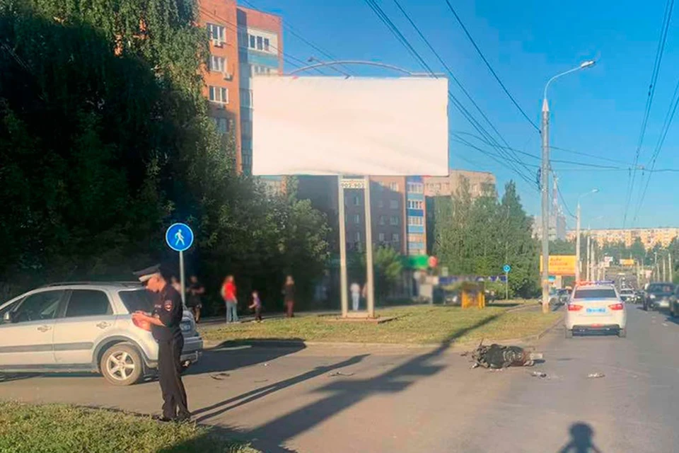 Авария с участием скутера в Ижевске