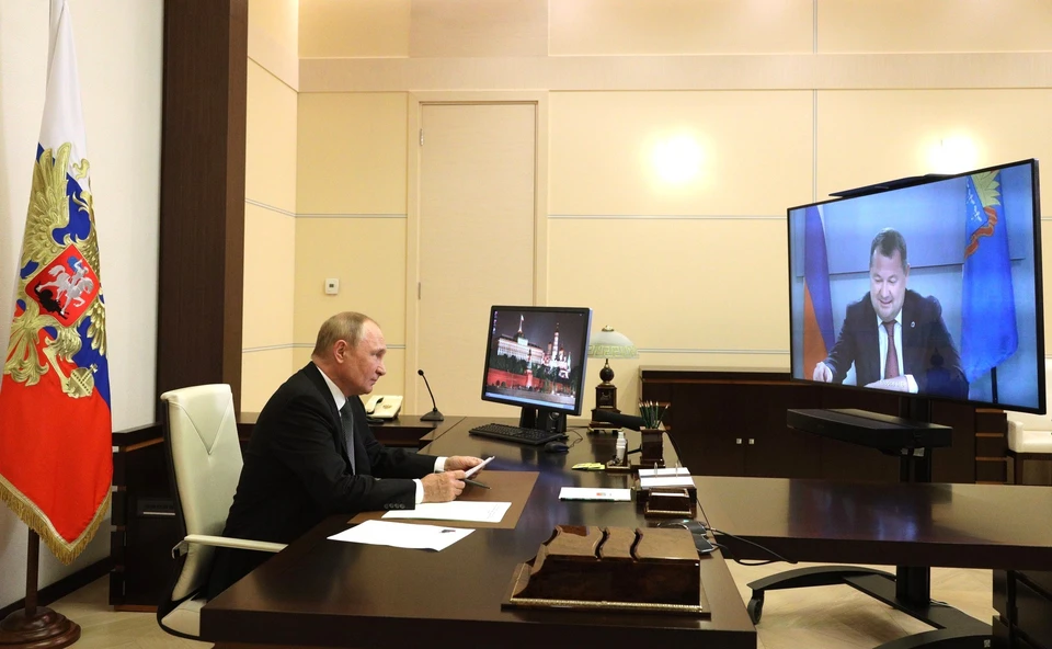 Глава региона рассказал о ситуации на Тамбовщине Владимиру Путину