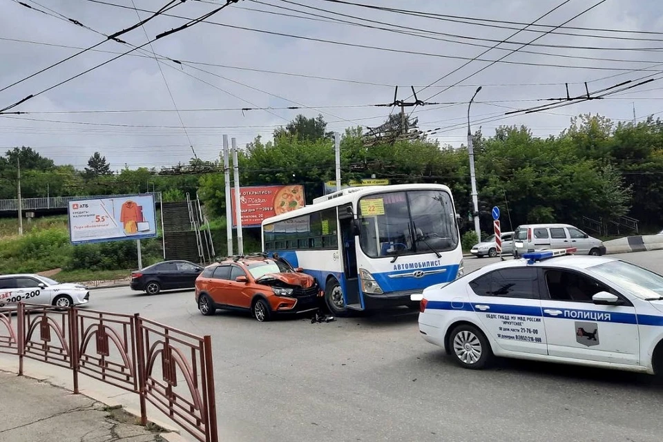 21 ДТП произошло за неделю в Иркутске и Иркутском районе. Фото: Госавтоинспекция Иркутска