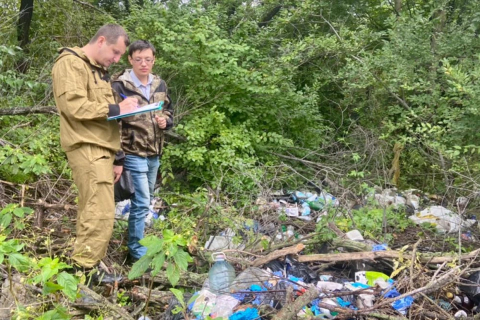Несанкционированная свалка в селе Тополево