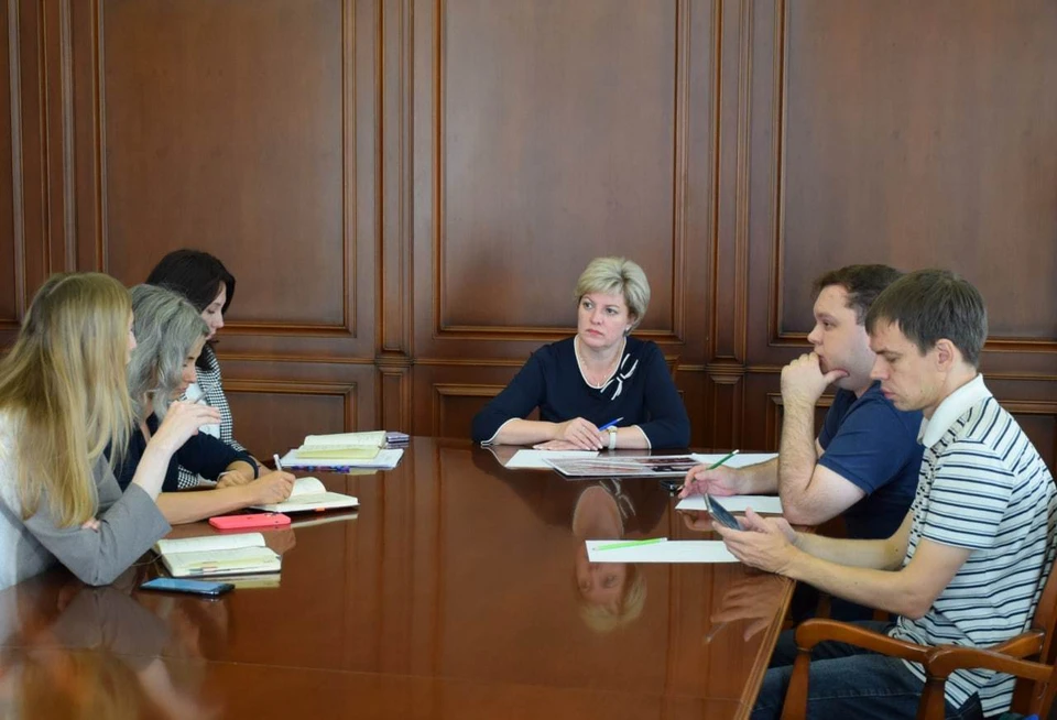 Лада Мокроусова на совещании