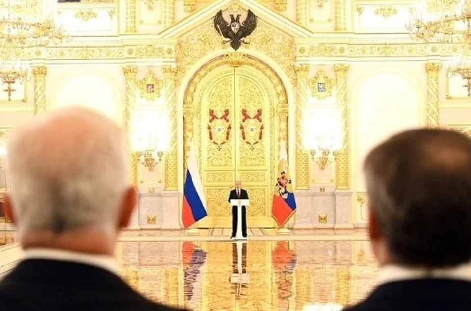 Президент России Владимир Путин, выступил на церемонии приема верительных грамот у 24 вновь прибывших послов иностранных государств. Фото:aif.md